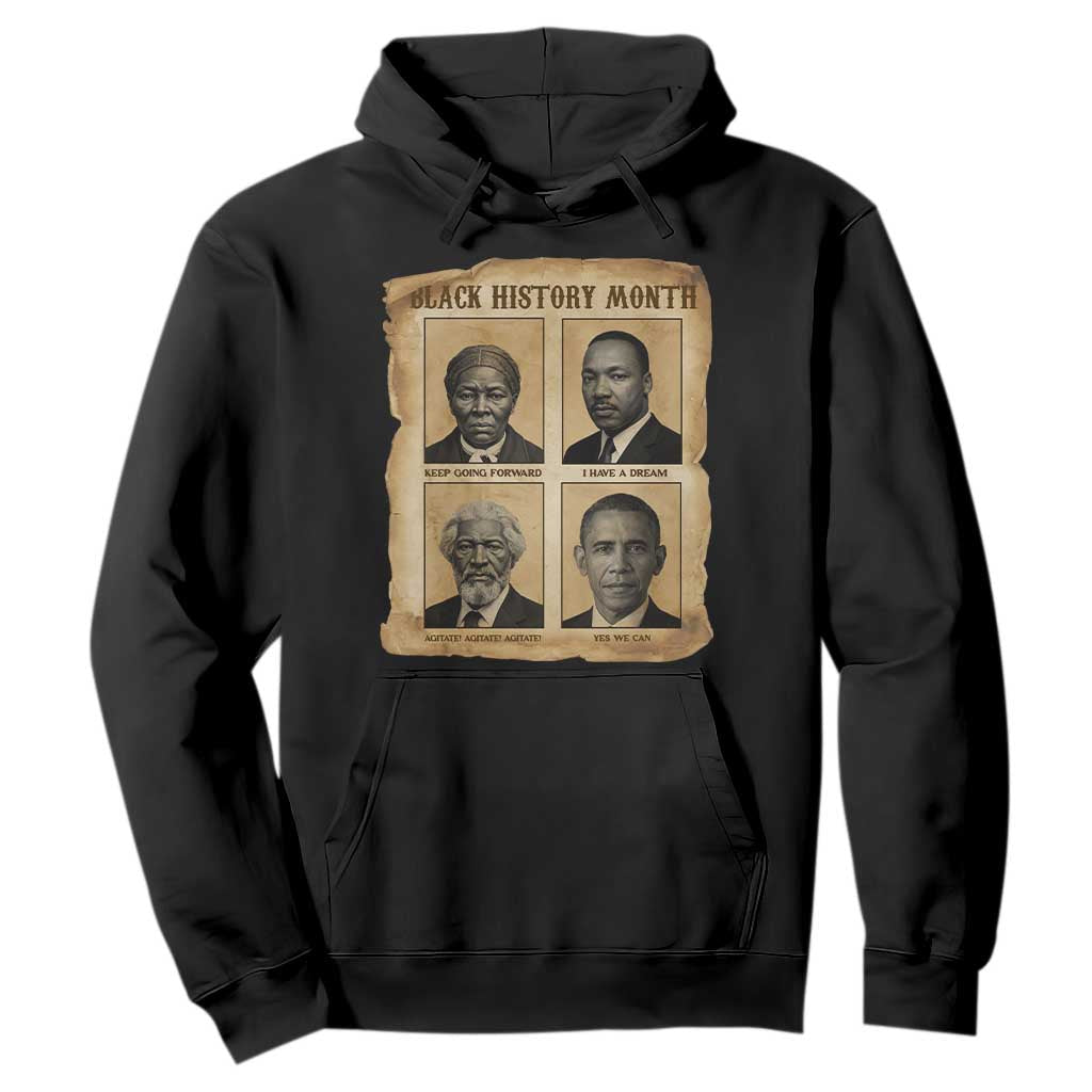 Vintage Black History Heroes Hoodie Strong Black Pride TS12 Black Print Your Wear
