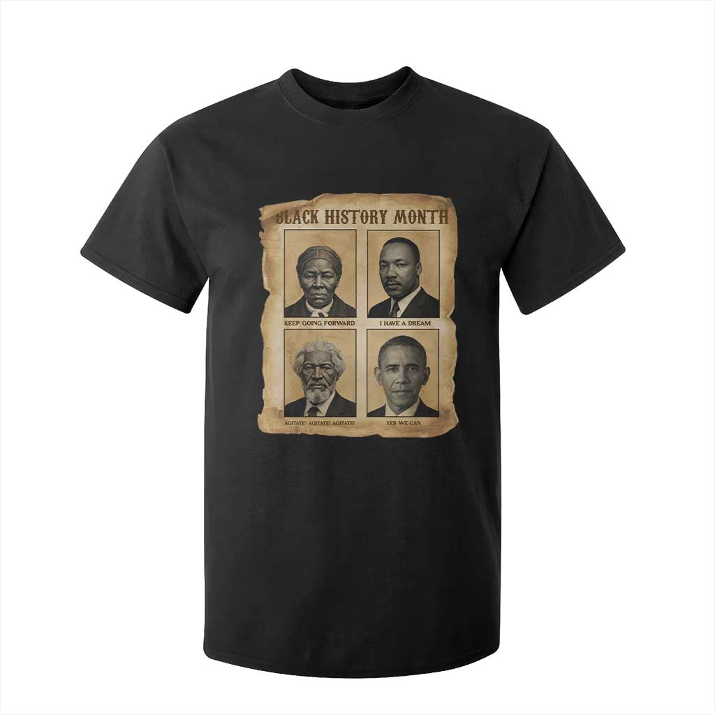 Vintage Black History Heroes T Shirt For Kid Strong Black Pride TS12 Black Print Your Wear