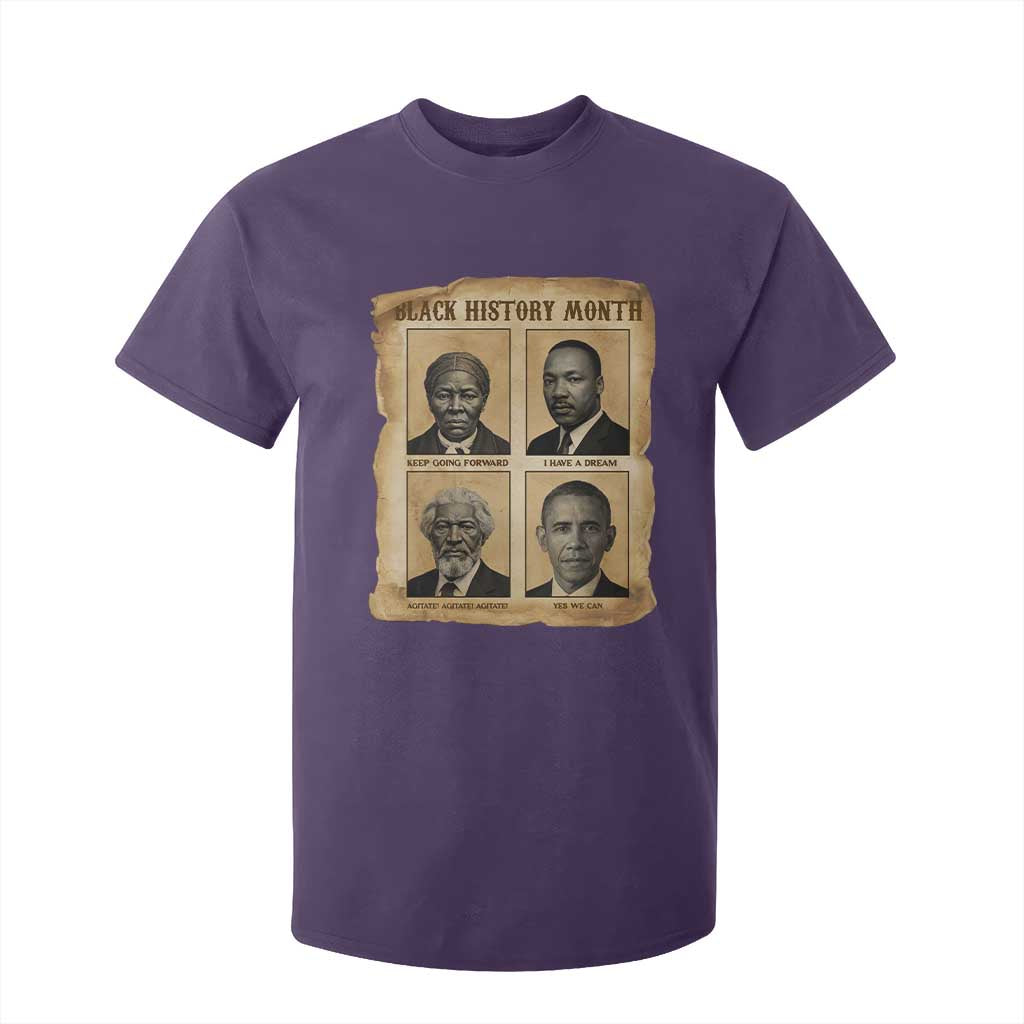 Vintage Black History Heroes T Shirt For Kid Strong Black Pride TS12 Purple Print Your Wear