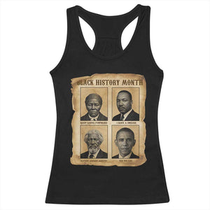 Vintage Black History Heroes Racerback Tank Top Strong Black Pride TS12 Black Print Your Wear