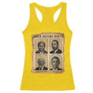 Vintage Black History Heroes Racerback Tank Top Strong Black Pride TS12 Daisy Print Your Wear