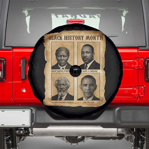 Vintage Black History Heroes Spare Tire Cover Strong Black Pride TS12 Black Print Your Wear