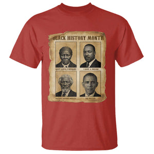 Vintage Black History Heroes T Shirt Strong Black Pride TS12 Red Print Your Wear