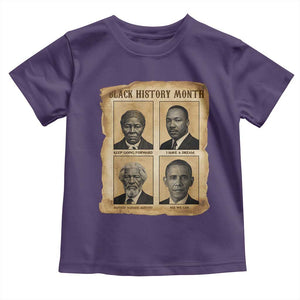 Vintage Black History Heroes Toddler T Shirt Strong Black Pride TS12 Purple Print Your Wear
