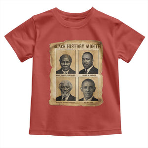 Vintage Black History Heroes Toddler T Shirt Strong Black Pride TS12 Red Print Your Wear