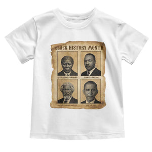 Vintage Black History Heroes Toddler T Shirt Strong Black Pride TS12 White Print Your Wear