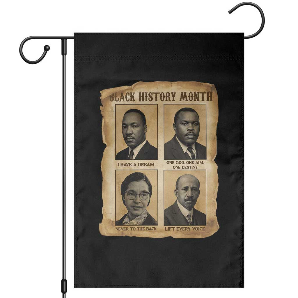 Vintage African American Heroes Garden Flag Black Pride Inspiration TS12 Black Print Your Wear