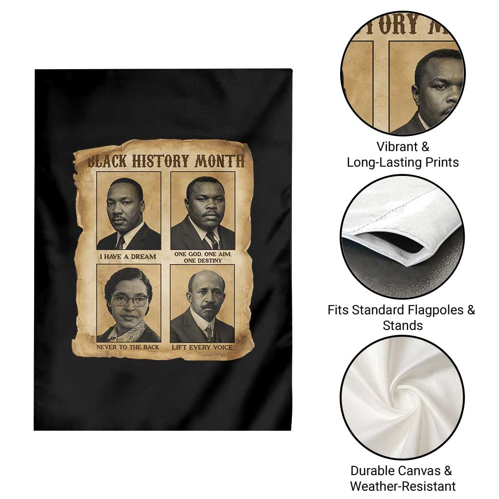 Vintage African American Heroes Garden Flag Black Pride Inspiration TS12 Print Your Wear