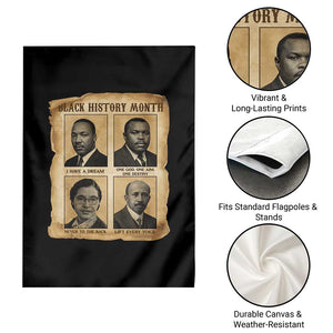 Vintage African American Heroes Garden Flag Black Pride Inspiration TS12 Print Your Wear
