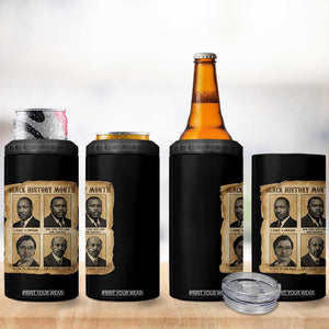 Vintage African American Heroes 4 in 1 Can Cooler Tumbler Black Pride Inspiration TS12 Print Your Wear