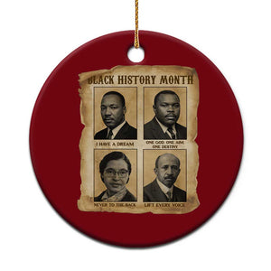 Vintage African American Heroes Ceramic Ornament Black Pride Inspiration TS12 1pc Red Print Your Wear
