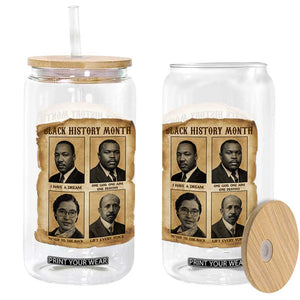 Vintage African American Heroes Glass Can Black Pride Inspiration TS12 Print Your Wear