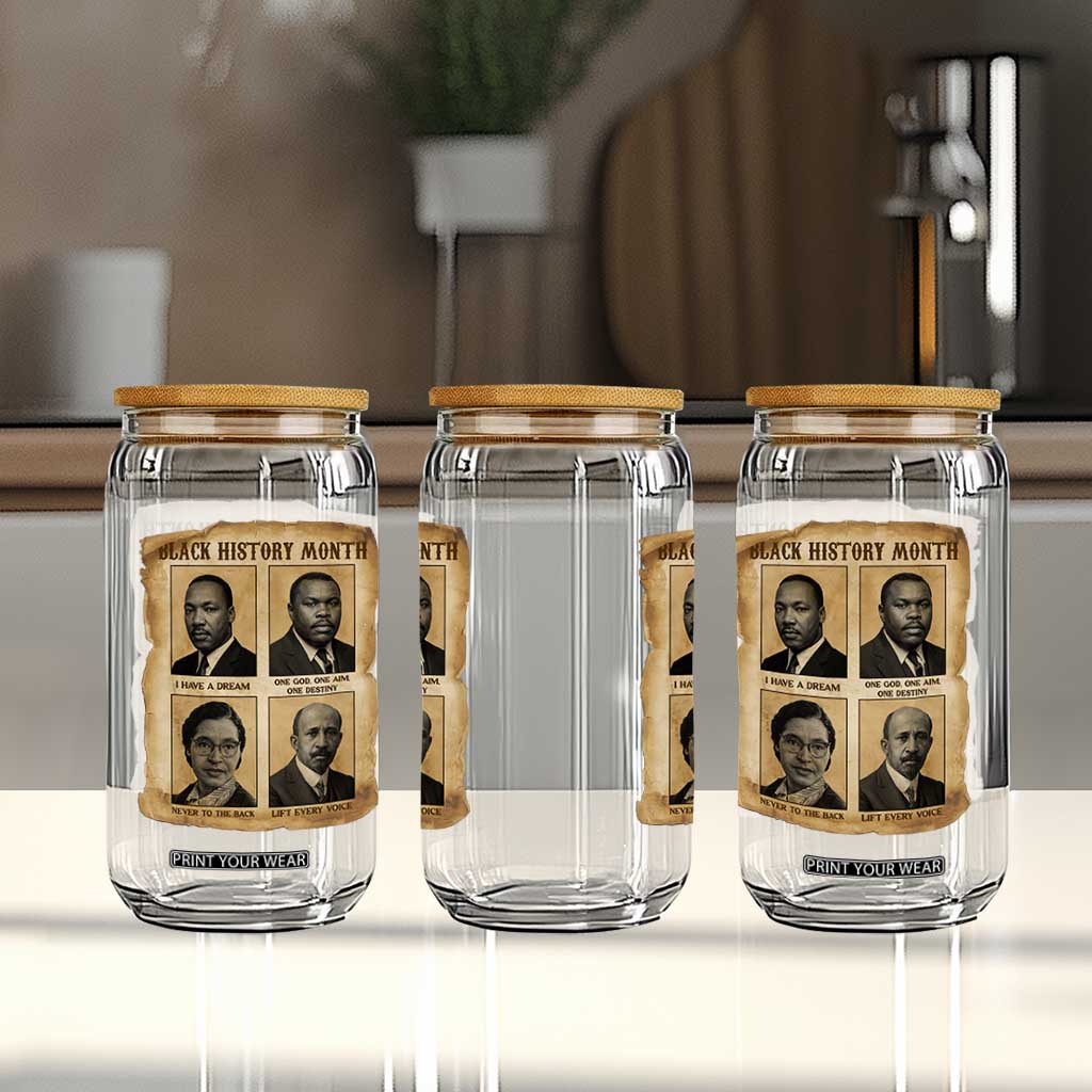 Vintage African American Heroes Glass Can Black Pride Inspiration TS12 Print Your Wear
