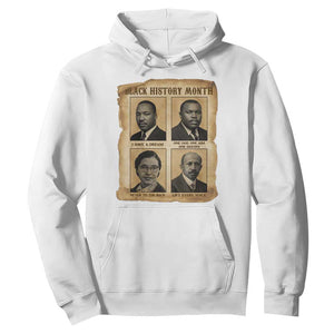 Vintage African American Heroes Hoodie Black Pride Inspiration TS12 White Print Your Wear