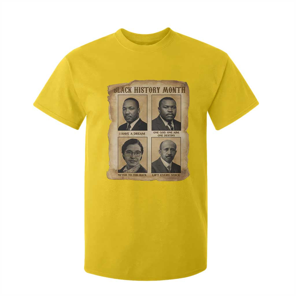Vintage African American Heroes T Shirt For Kid Black Pride Inspiration TS12 Daisy Print Your Wear