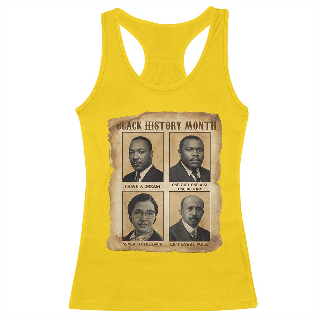 Vintage African American Heroes Racerback Tank Top Black Pride Inspiration TS12 Daisy Print Your Wear
