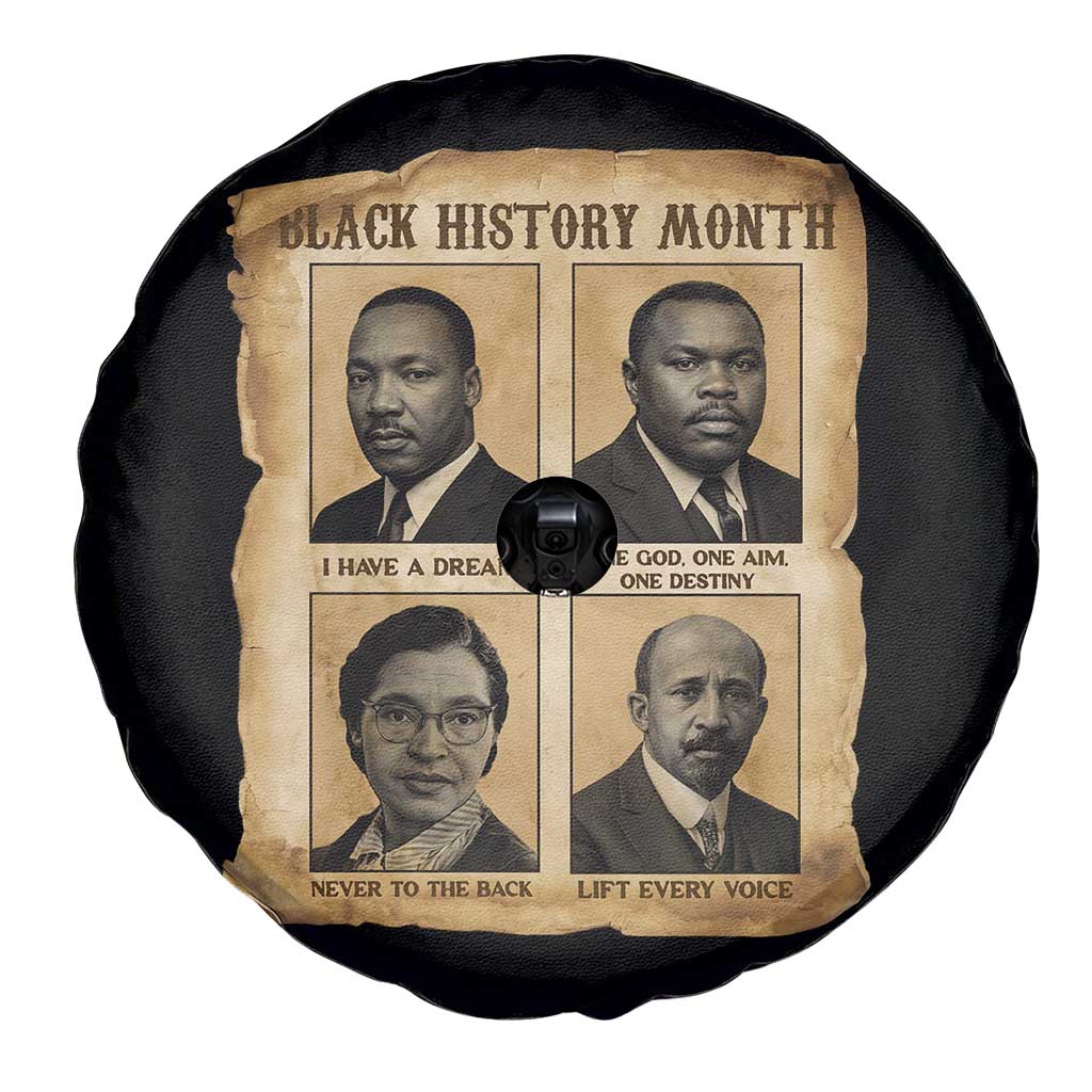 Vintage African American Heroes Spare Tire Cover Black Pride Inspiration TS12 Print Your Wear
