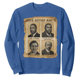 Vintage African American Heroes Sweatshirt Black Pride Inspiration TS12 Royal Blue Print Your Wear