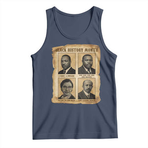 Vintage African American Heroes Tank Top Black Pride Inspiration TS12 Navy Print Your Wear