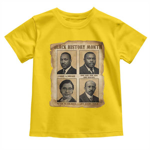 Vintage African American Heroes Toddler T Shirt Black Pride Inspiration TS12 Daisy Print Your Wear