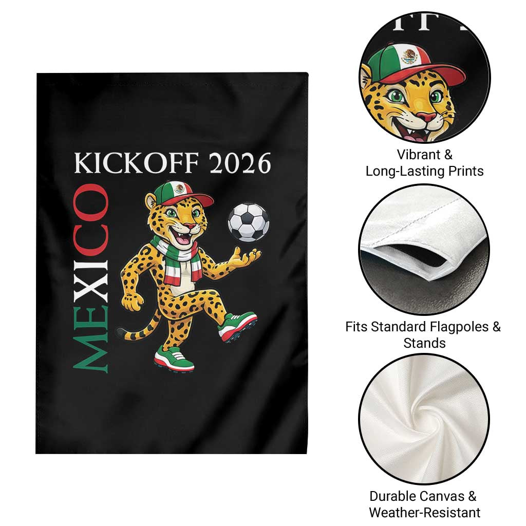 Mexico Soccer Pride Jaguar Kickoff 2026 Garden Flag TS12 Print Your Wear
