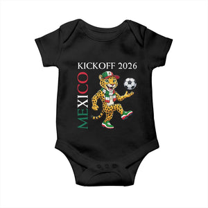 Mexico Soccer Pride Jaguar Kickoff 2026 Baby Onesie TS12 Black Print Your Wear