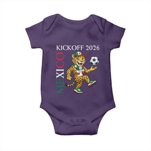 Mexico Soccer Pride Jaguar Kickoff 2026 Baby Onesie TS12 Purple Print Your Wear