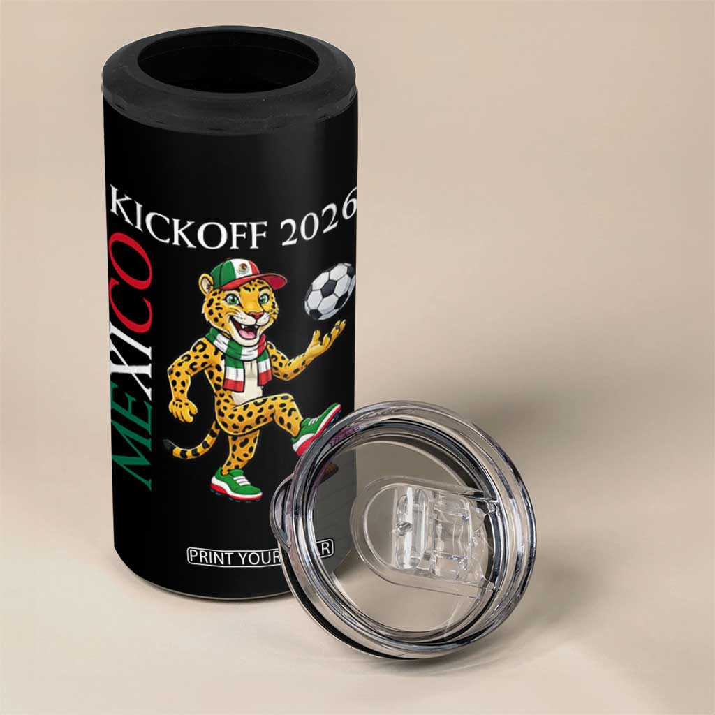 Mexico Soccer Pride Jaguar Kickoff 2026 4 in 1 Can Cooler Tumbler TS12 Print Your Wear
