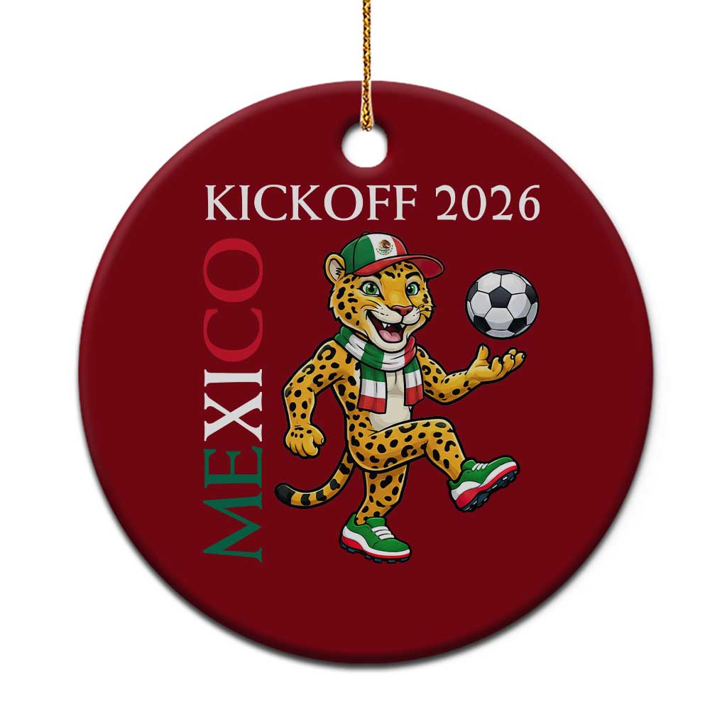 Mexico Soccer Pride Jaguar Kickoff 2026 Ceramic Ornament TS12 1pc Red Print Your Wear