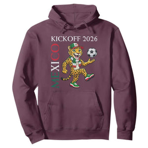 Mexico Soccer Pride Jaguar Kickoff 2026 Hoodie TS12 Maroon Print Your Wear