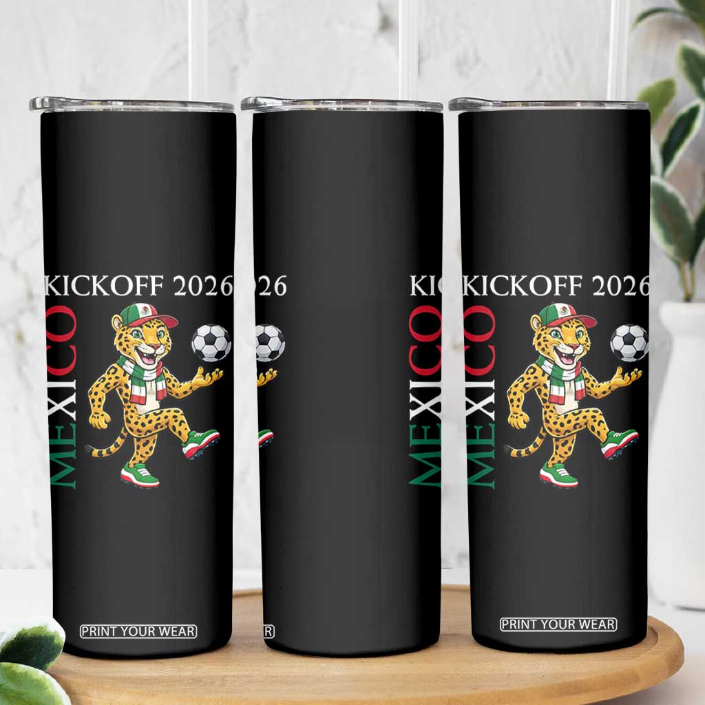 Mexico Soccer Pride Jaguar Kickoff 2026 Skinny Tumbler TS12 Print Your Wear