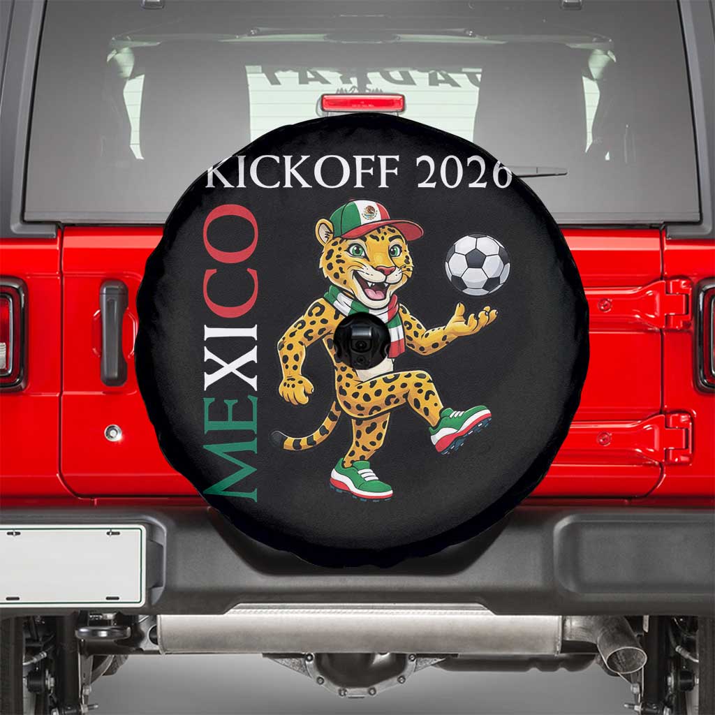 Mexico Soccer Pride Jaguar Kickoff 2026 Spare Tire Cover TS12 Black Print Your Wear