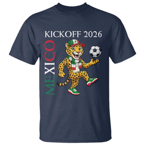 Mexico Soccer Pride Jaguar Kickoff 2026 T Shirt TS12 Navy Print Your Wear