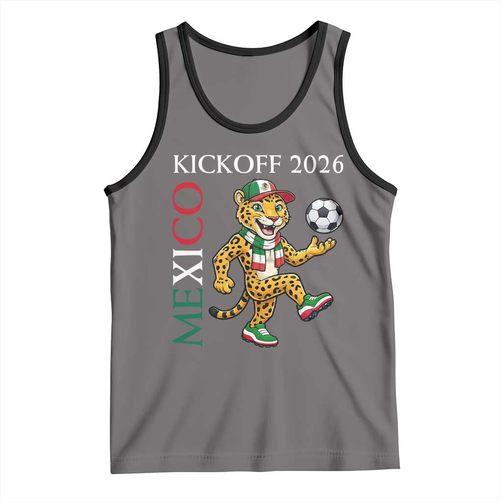 Mexico Soccer Pride Jaguar Kickoff 2026 Tank Top TS12 Deep Heather Black Print Your Wear