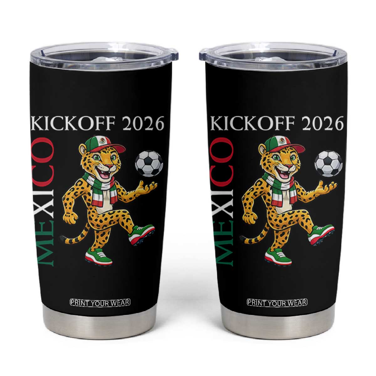Mexico Soccer Pride Jaguar Kickoff 2026 Tumbler Cup TS12 Black Print Your Wear