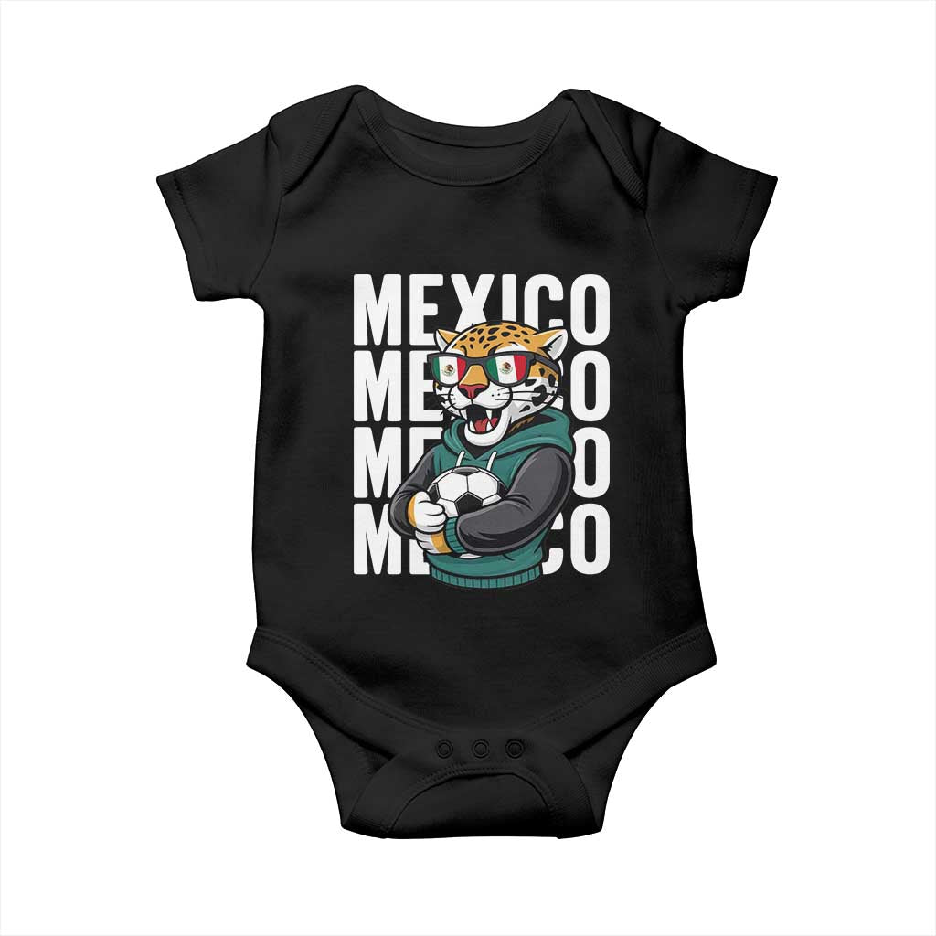 Fierce Mexico Jaguar Soccer Pride Fan Gift Baby Onesie TS12 Black Print Your Wear