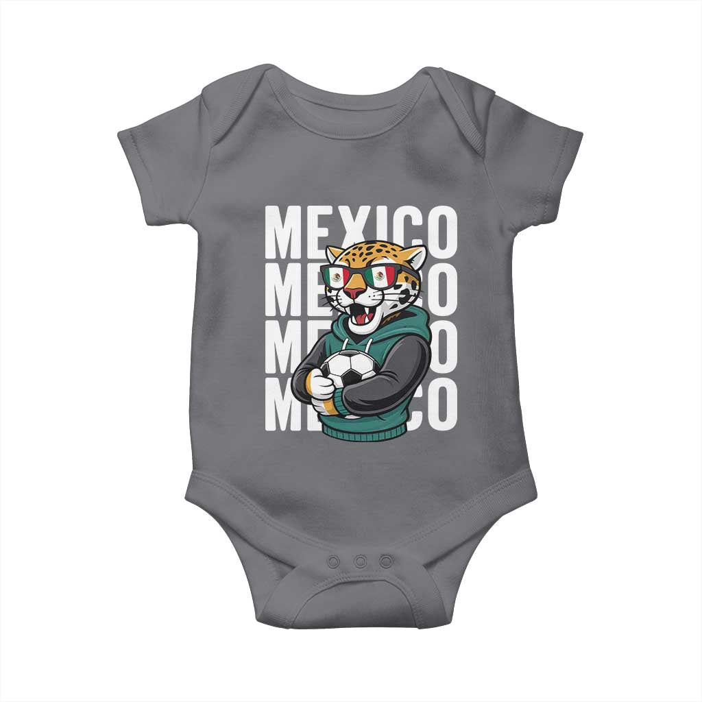 Fierce Mexico Jaguar Soccer Pride Fan Gift Baby Onesie TS12 Charcoal Print Your Wear