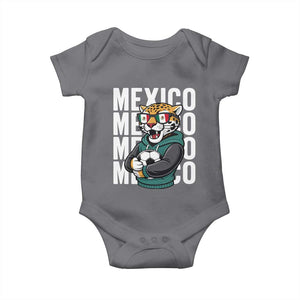 Fierce Mexico Jaguar Soccer Pride Fan Gift Baby Onesie TS12 Charcoal Print Your Wear