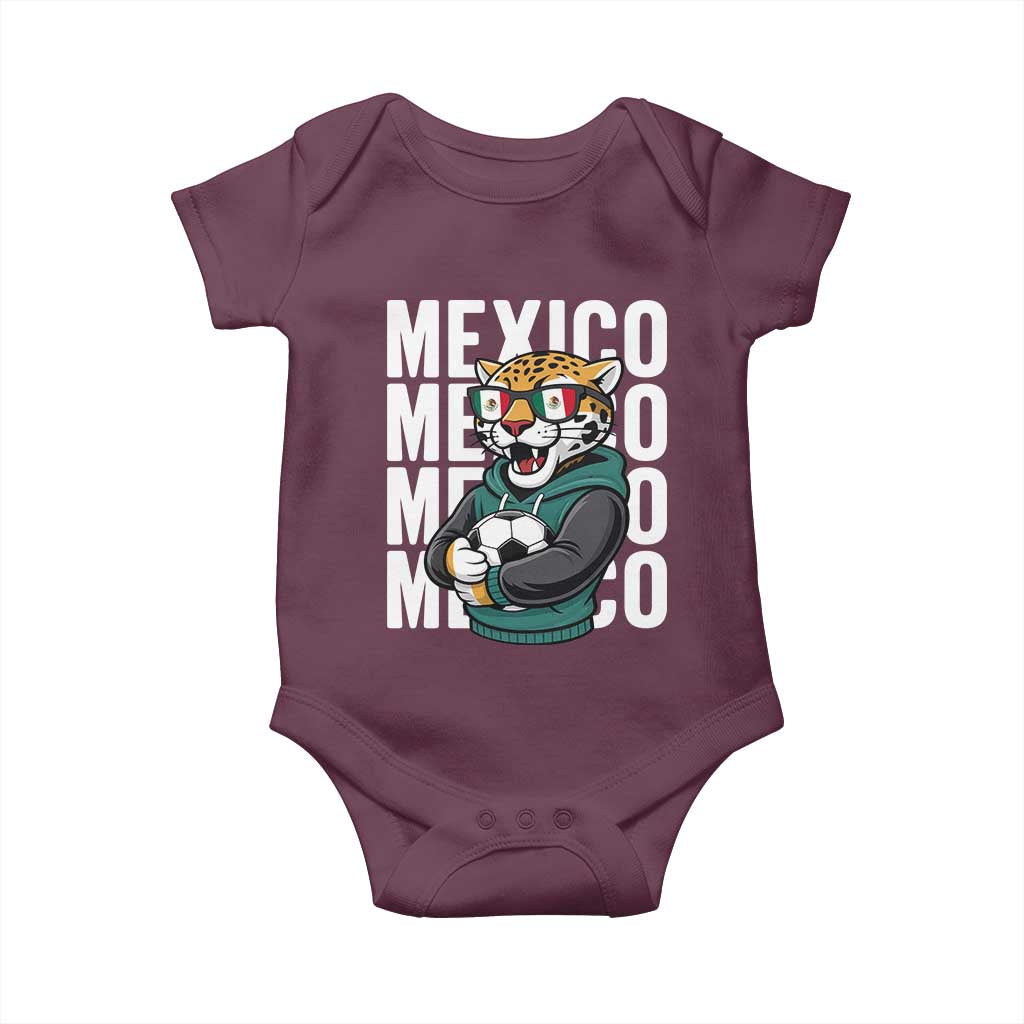 Fierce Mexico Jaguar Soccer Pride Fan Gift Baby Onesie TS12 Maroon Print Your Wear
