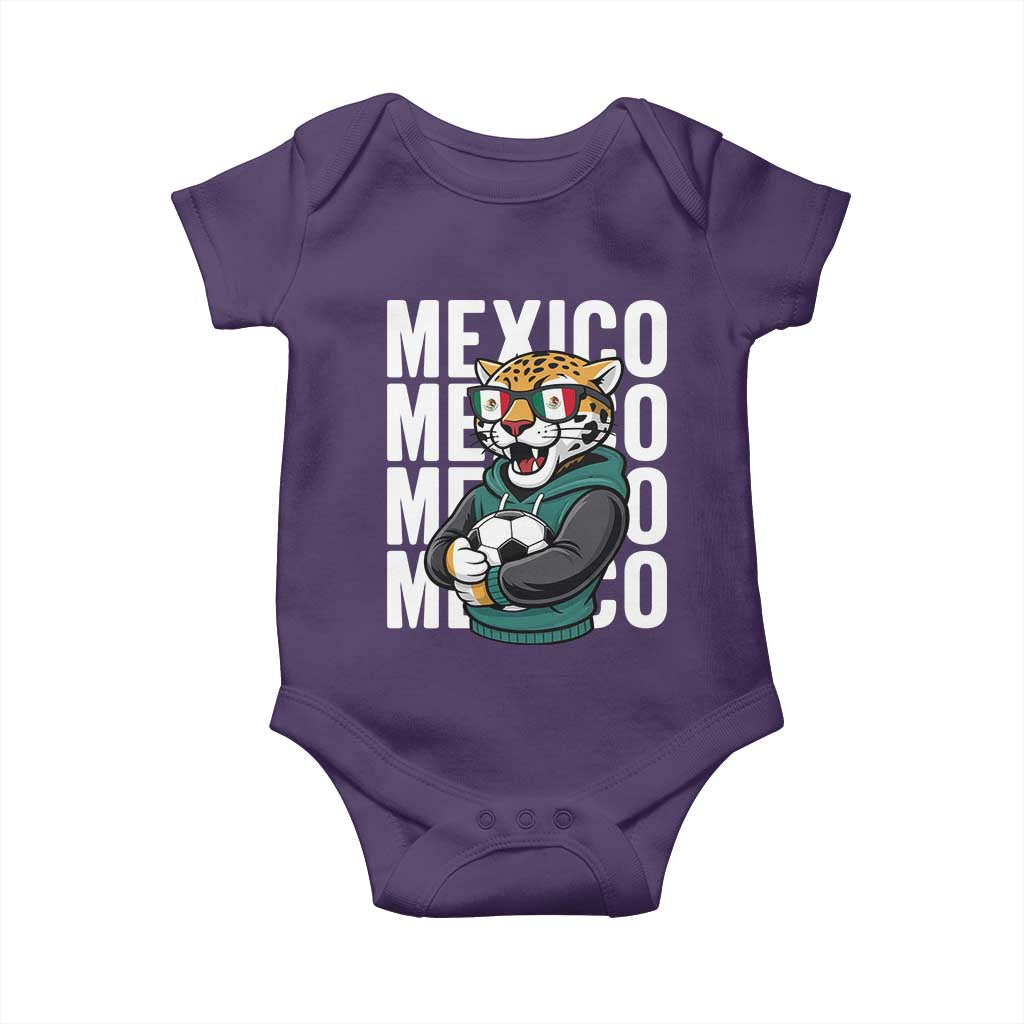 Fierce Mexico Jaguar Soccer Pride Fan Gift Baby Onesie TS12 Purple Print Your Wear