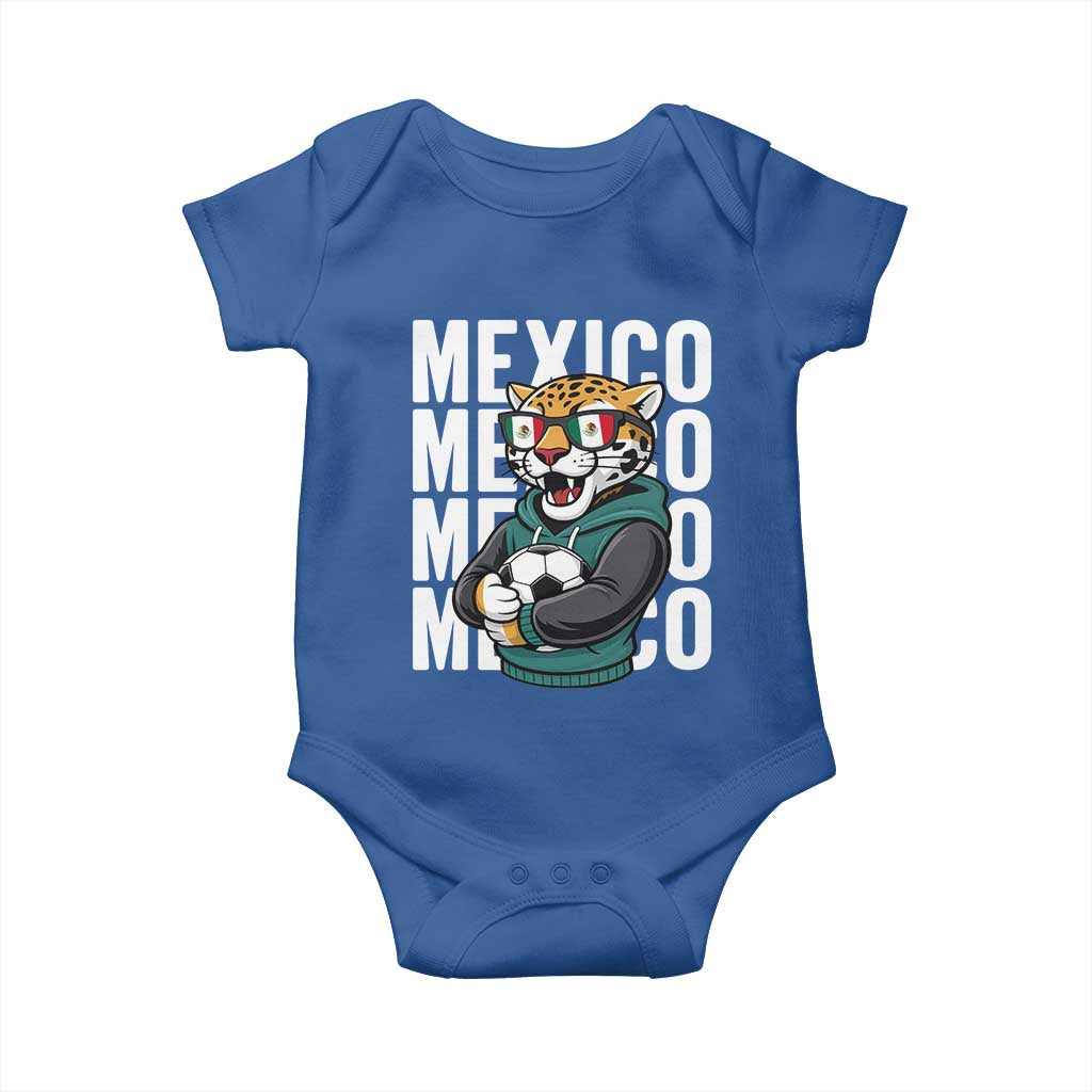 Fierce Mexico Jaguar Soccer Pride Fan Gift Baby Onesie TS12 Royal Blue Print Your Wear