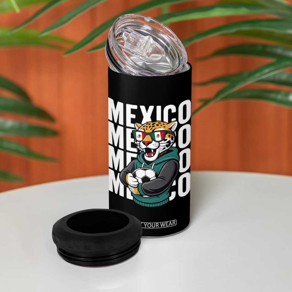 Fierce Mexico Jaguar Soccer Pride Fan Gift 4 in 1 Can Cooler Tumbler TS12 Print Your Wear
