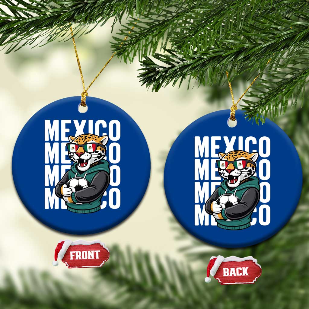 Fierce Mexico Jaguar Soccer Pride Fan Gift Ceramic Ornament TS12 1pc Blue Print Your Wear