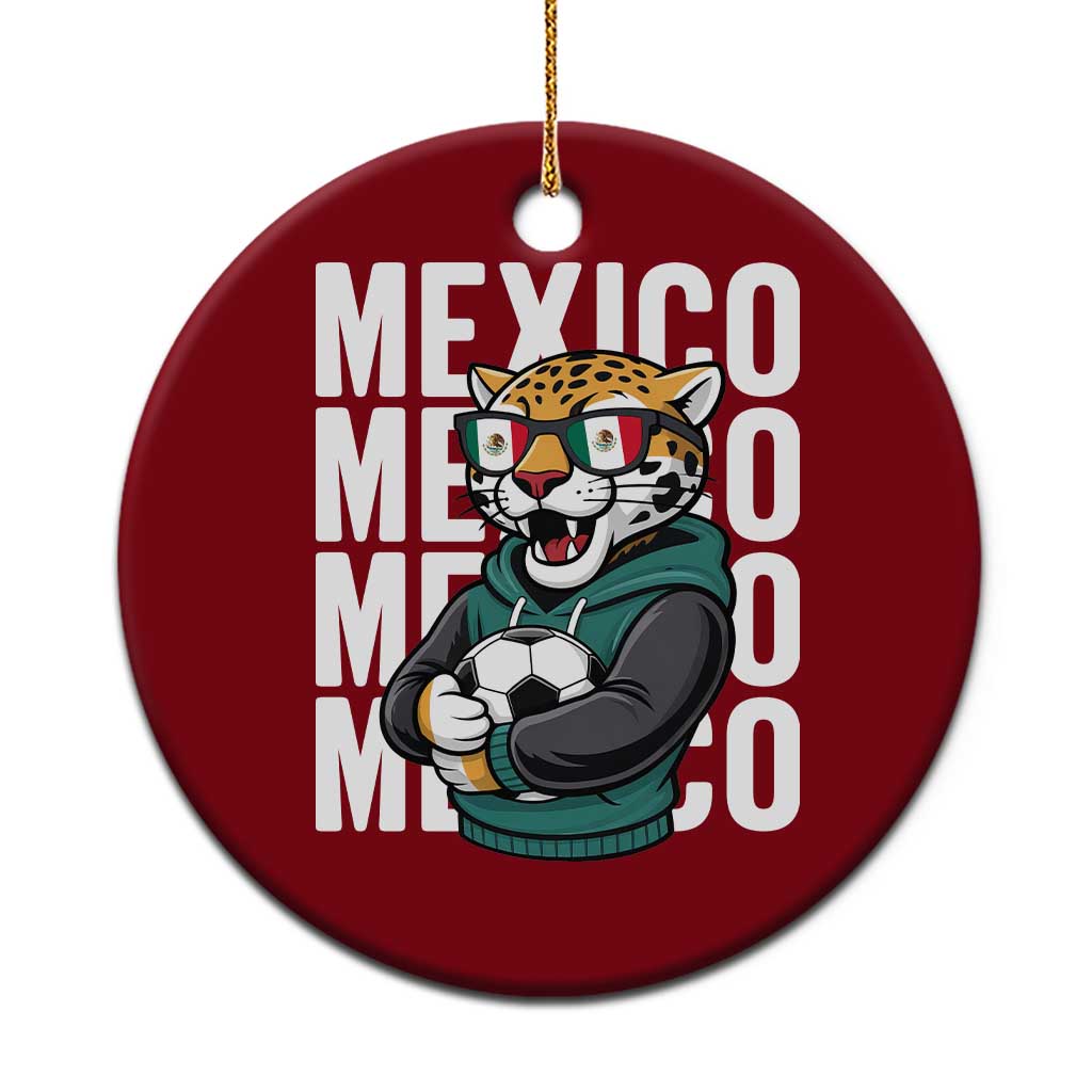 Fierce Mexico Jaguar Soccer Pride Fan Gift Ceramic Ornament TS12 1pc Red Print Your Wear