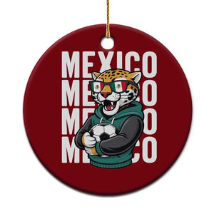 Fierce Mexico Jaguar Soccer Pride Fan Gift Ceramic Ornament TS12 1pc Red Print Your Wear