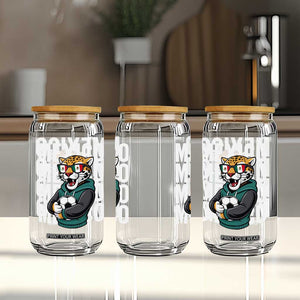 Fierce Mexico Jaguar Soccer Pride Fan Gift Glass Can TS12 Print Your Wear