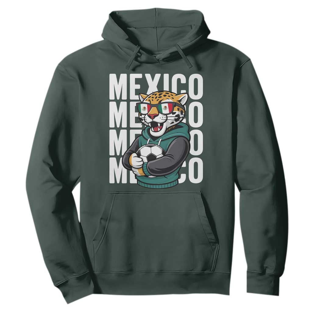 Fierce Mexico Jaguar Soccer Pride Fan Gift Hoodie TS12 Dark Forest Green Print Your Wear