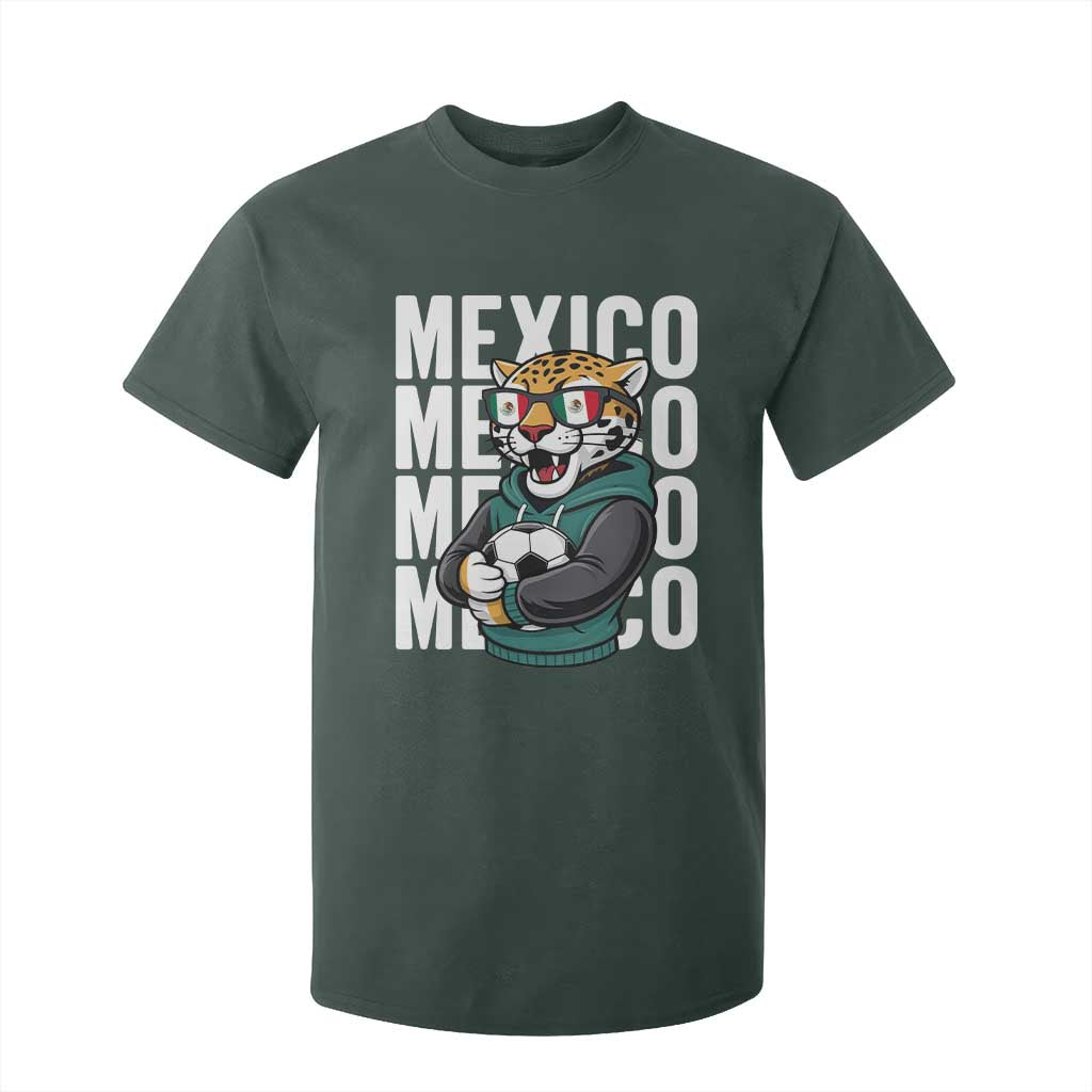 Fierce Mexico Jaguar Soccer Pride Fan Gift T Shirt For Kid TS12 Dark Forest Green Print Your Wear