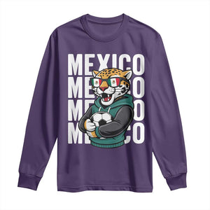 Fierce Mexico Jaguar Soccer Pride Fan Gift Long Sleeve Shirt TS12 Purple Print Your Wear
