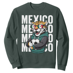 Fierce Mexico Jaguar Soccer Pride Fan Gift Sweatshirt TS12 Dark Forest Green Print Your Wear